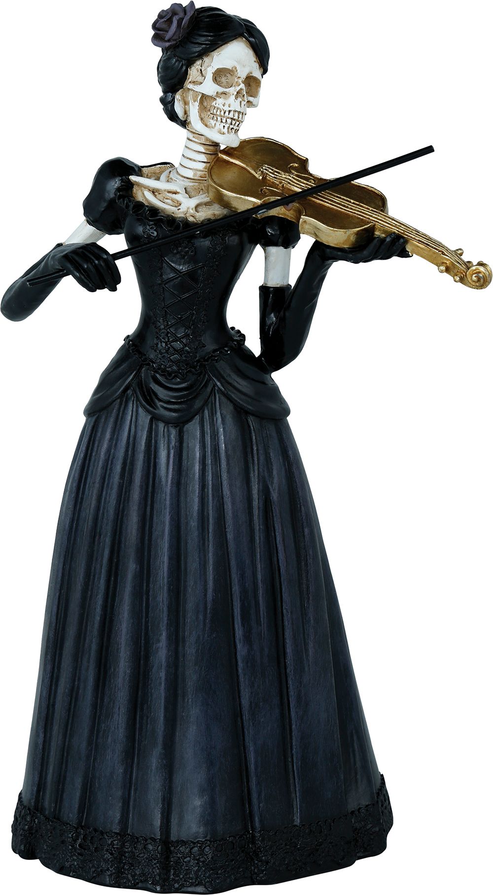 Vioolspelende Skelet Dame Halloween Decoratie