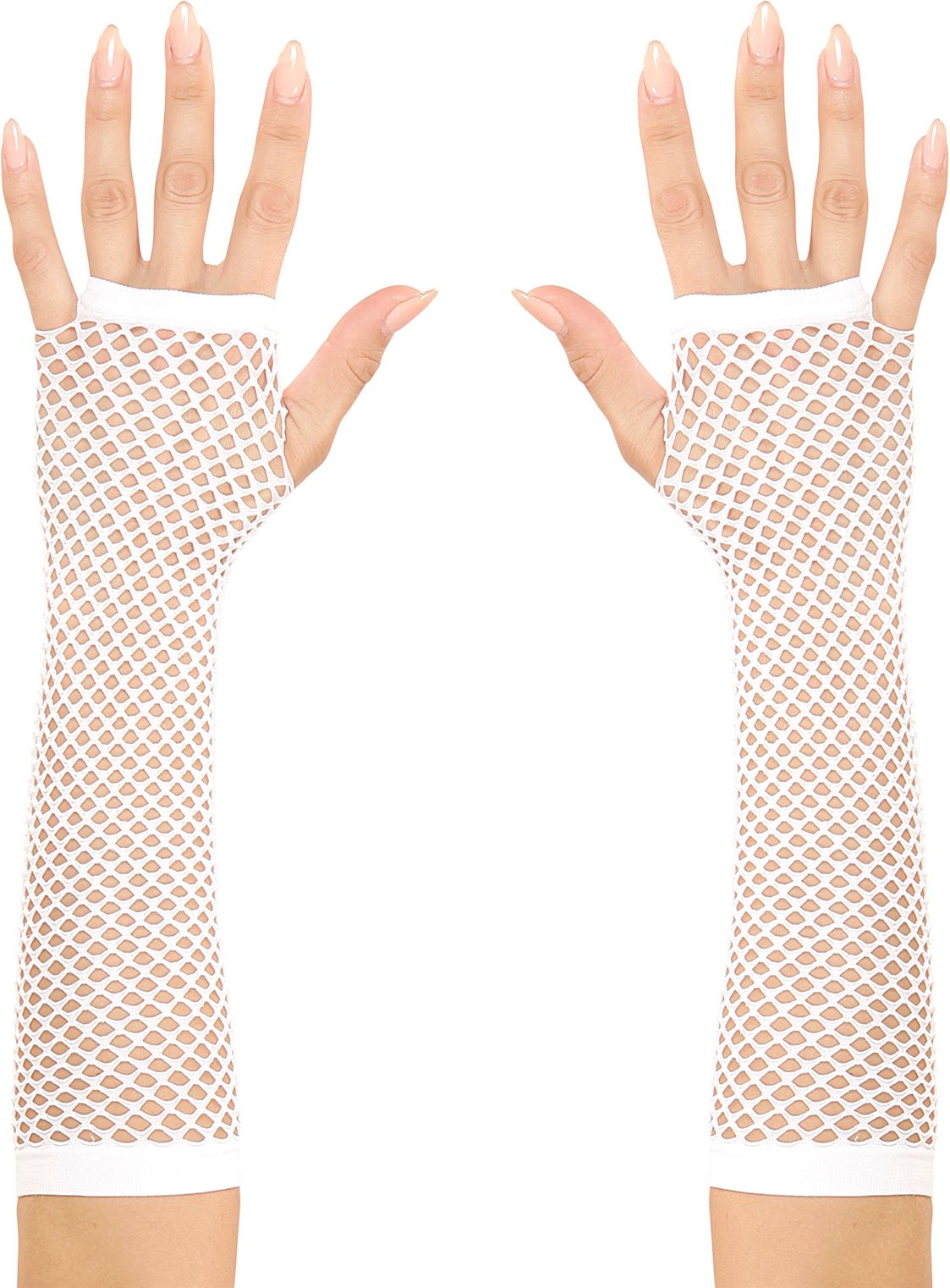 Visnet Handschoenen Wit Dames