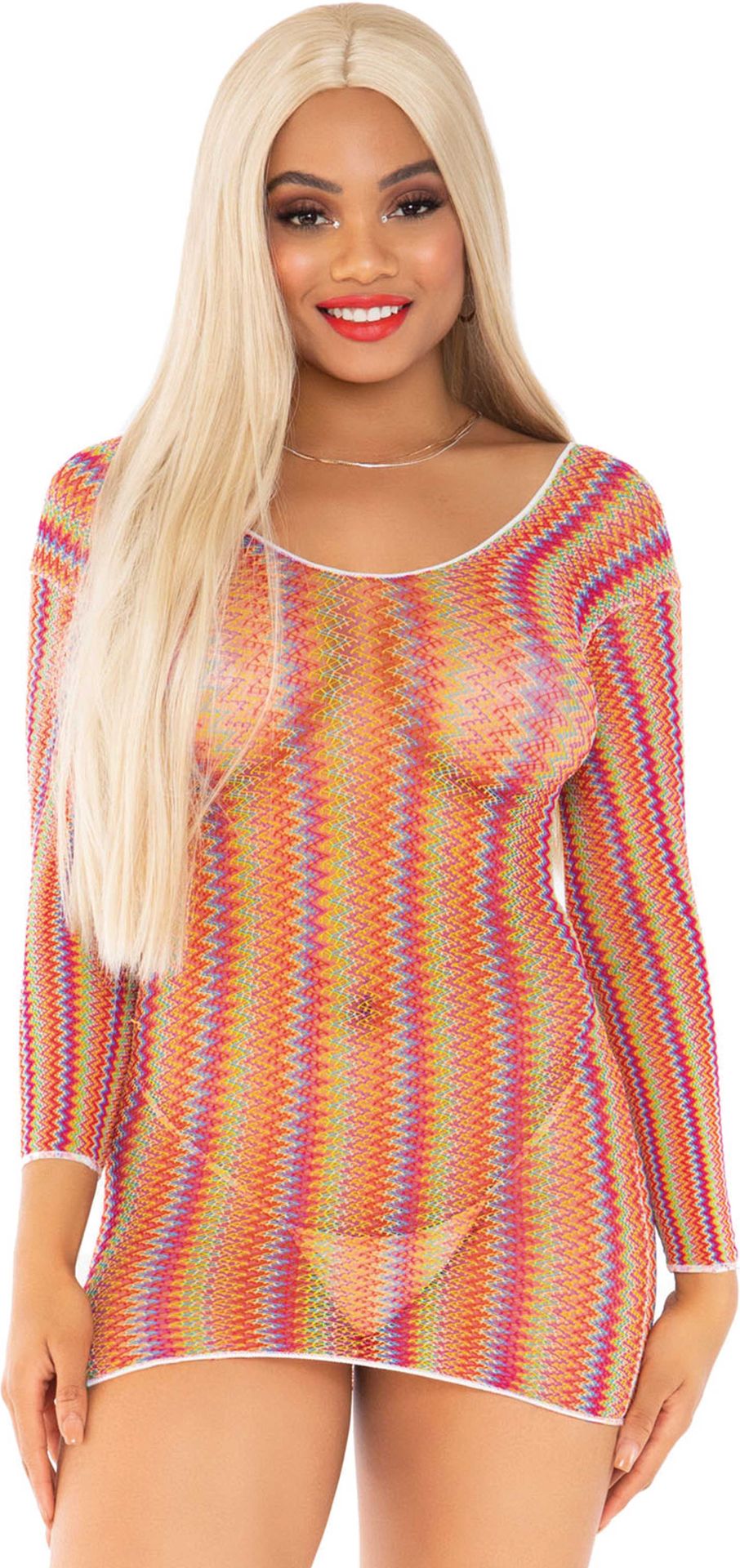 Visnet Jurkje Zigzag Regenboog