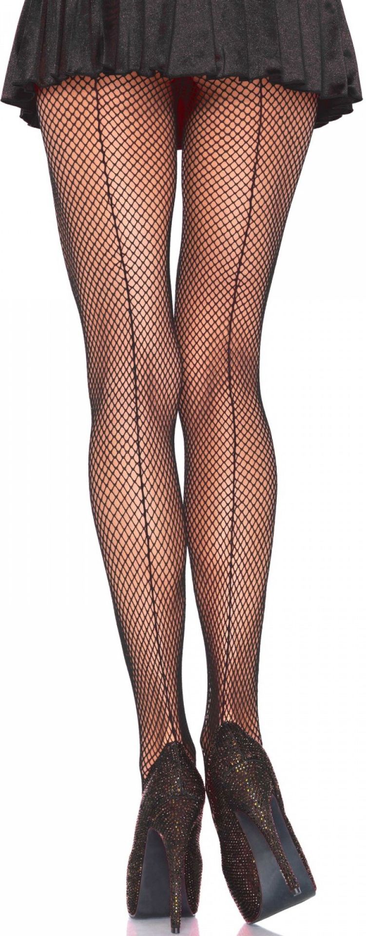 Visnetpanty met Elegante Naad Plussize