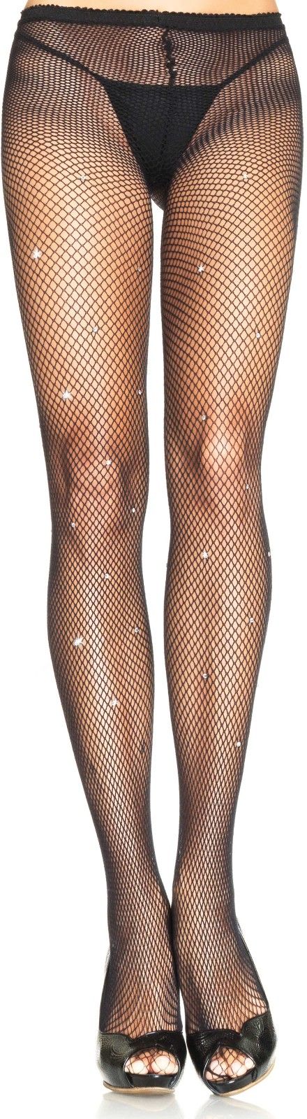 Visnetpanty met Strass Steentjes