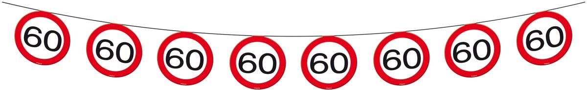 Vlaggenlijn 60 Jaar Verkeersbord 12 Meter