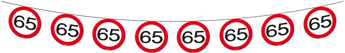 Vlaggenlijn 65 Jaar Verkeersbord 12 Meter