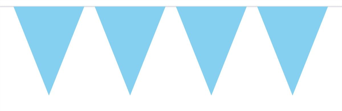 Vlaggenlijn Baby Blauw Uni 10 Meter