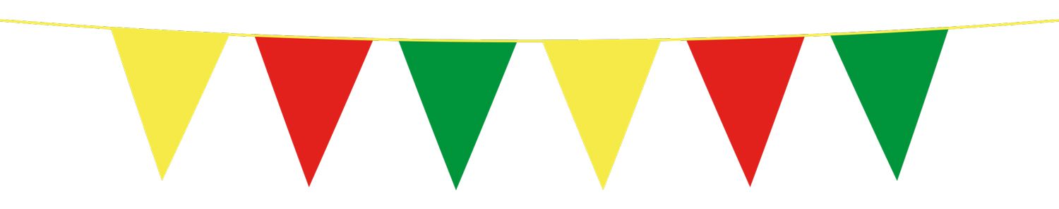 Vlaggenlijn Geel/Rood/Groen 10 Meter