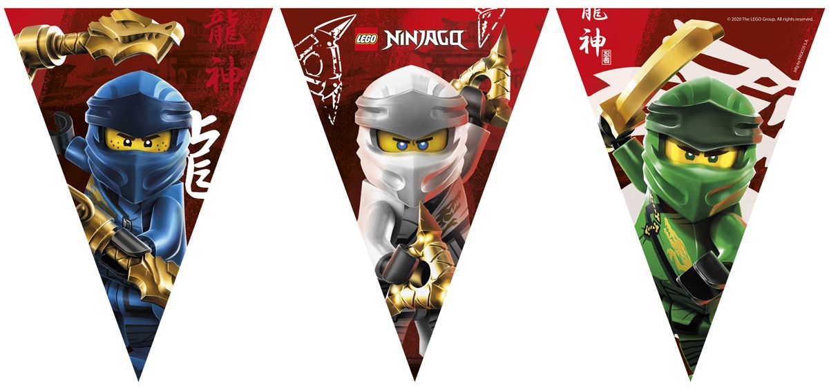 Vlaggenlijn Lego Ninjago Kinderfeestje