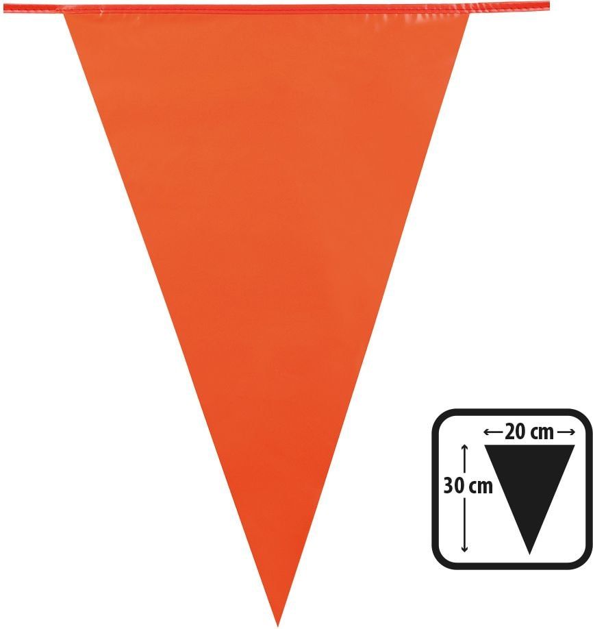 Vlaggenlijn oranje 25 meter