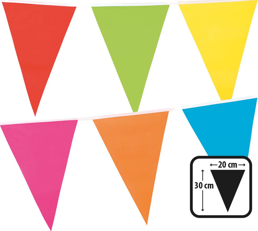 Vlaggenlijn Plastic Kleurig