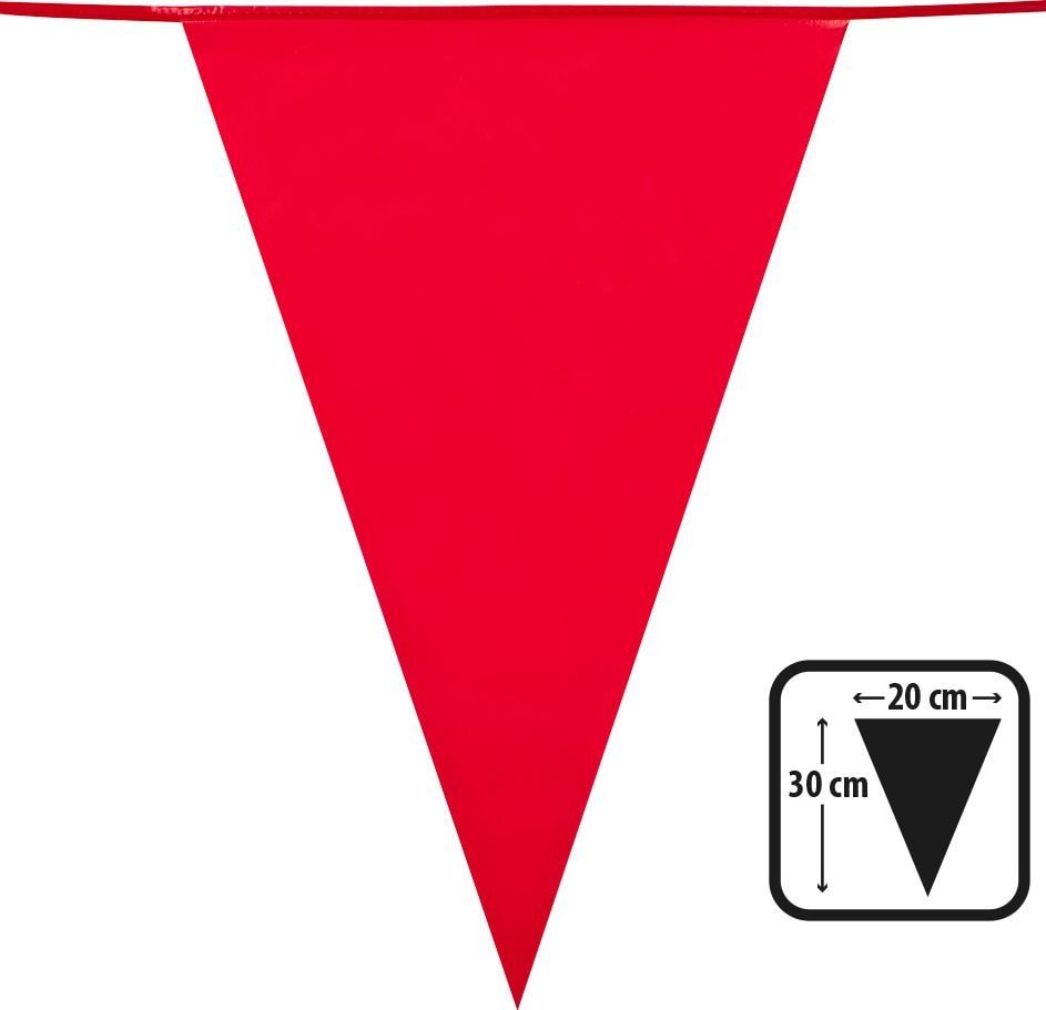 Vlaggenlijn Plastic Rood