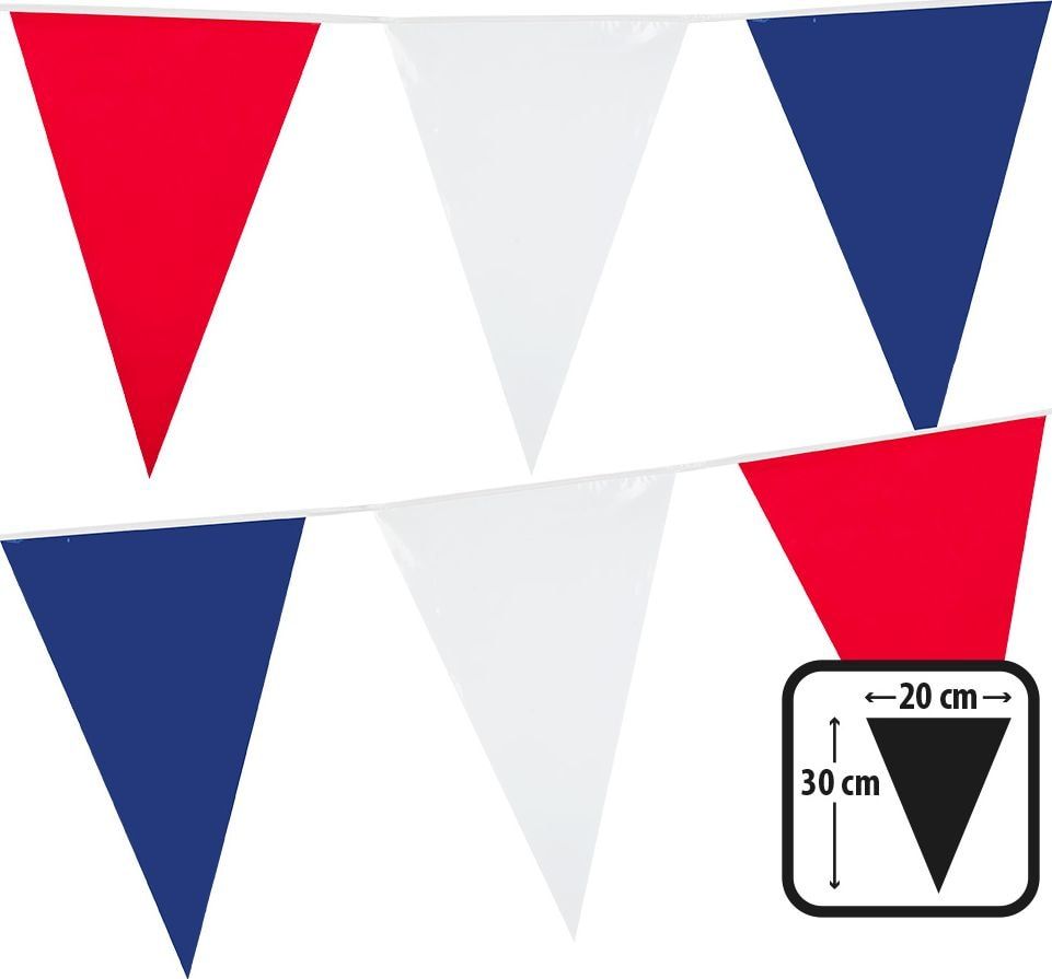 Vlaggenlijn Plastic Rood Wit Blauw