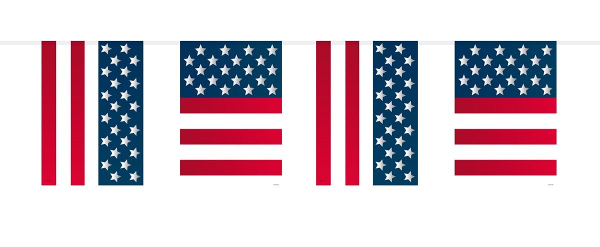 Vlaggenlijn USA party 10 meter