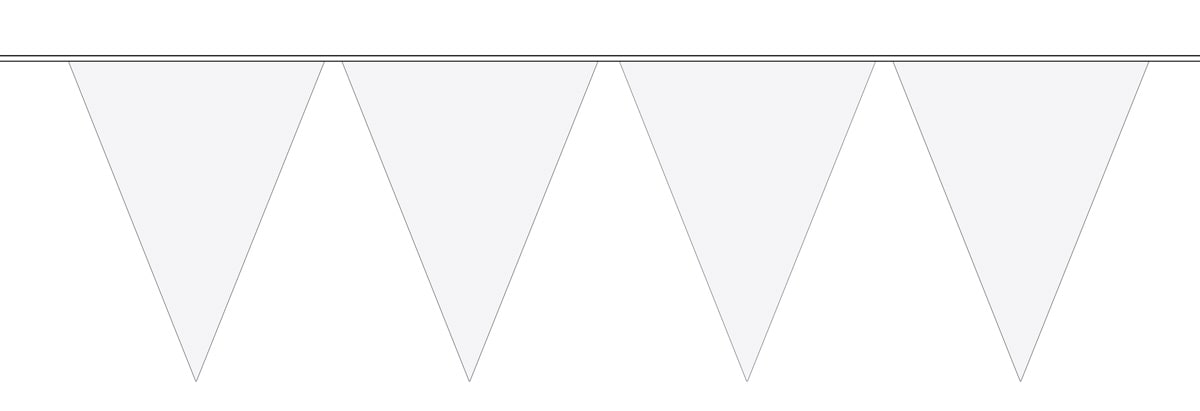 Vlaggenlijn wit XL 10 meter