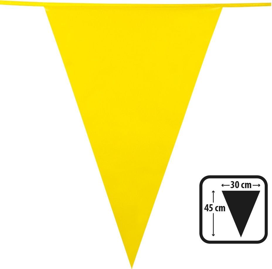 Vlaggenlijn xl geel