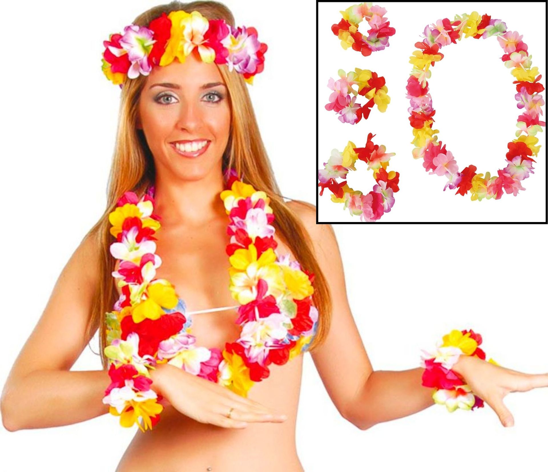 Volledige Bloemen Hawaii Set