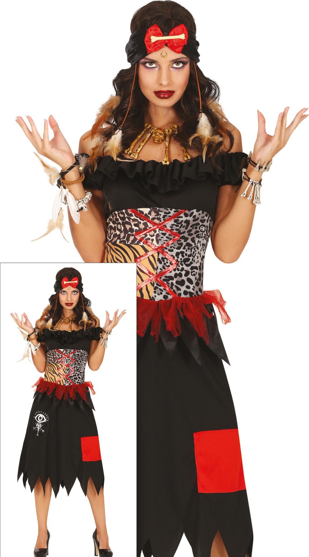 Voodoo Jurk Panterprint Dames