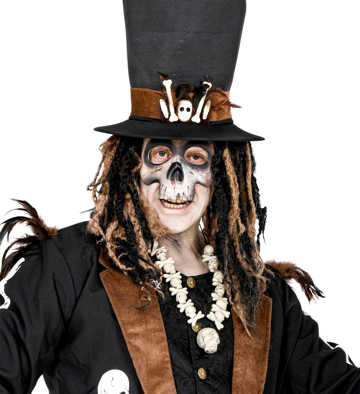 Voodoo Ketting met Doodshoofden