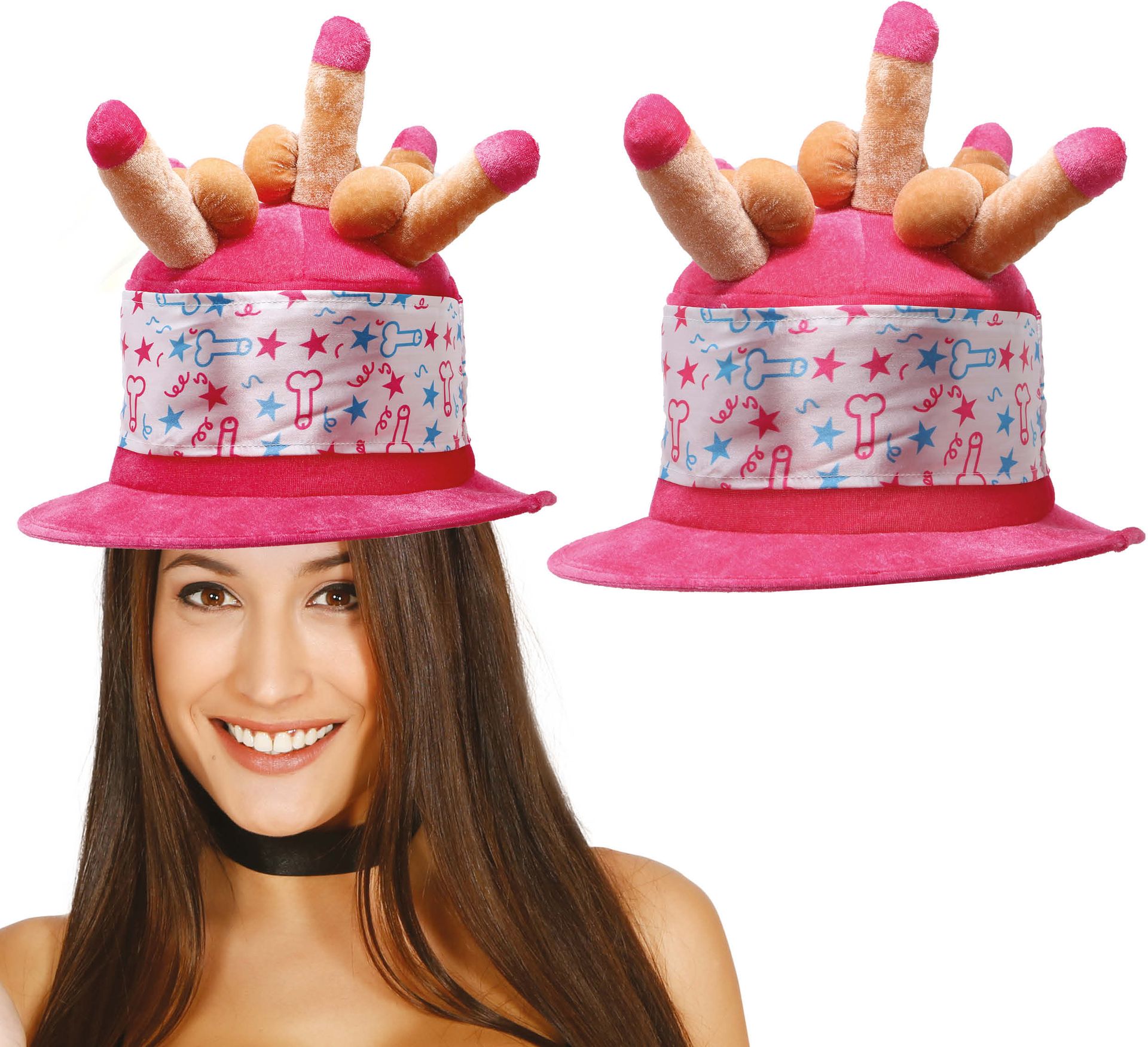 Vrijgezellenfeest Piemel Hoed Roze