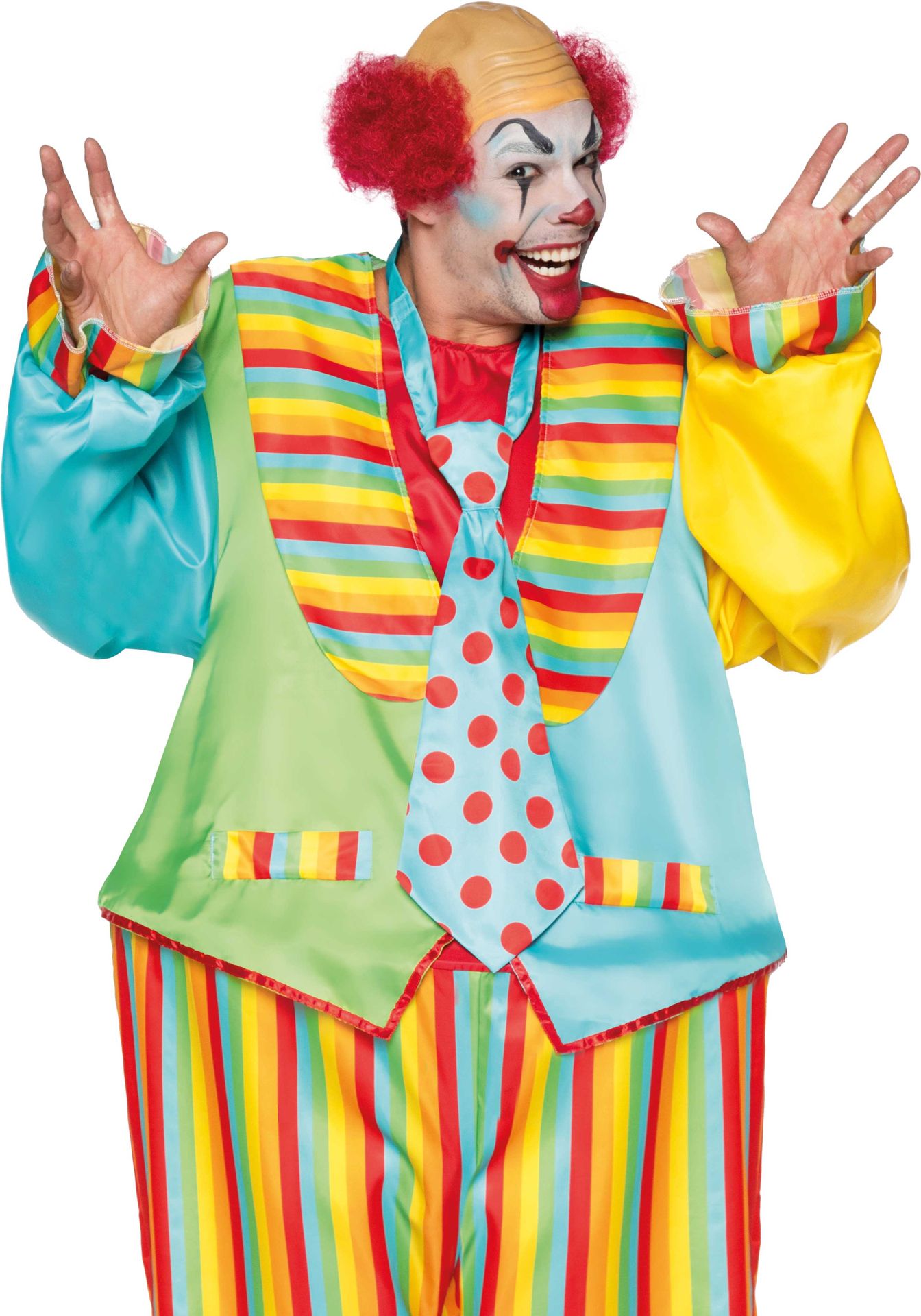 Vrolijke circus clown outfit heren