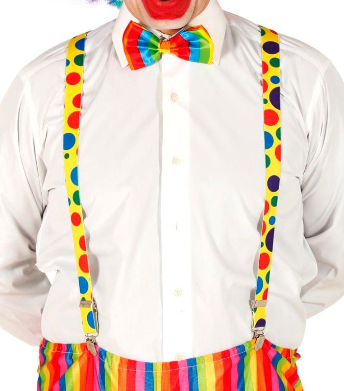 Vrolijke Clown Bretels met Stippen