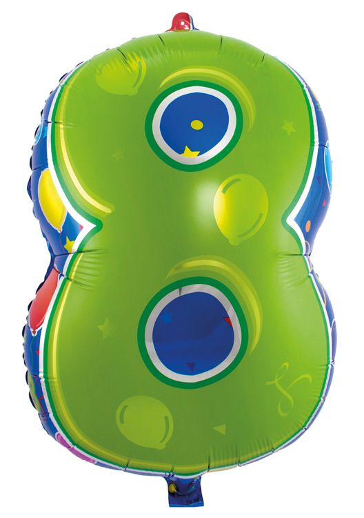 Vrolijke Verjaardag 8 Jaar Folieballon