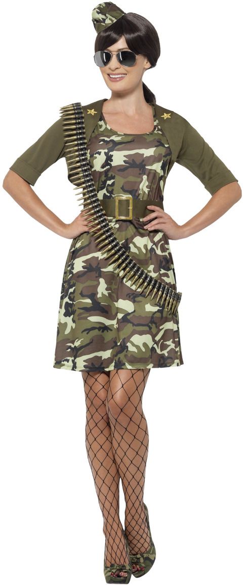 Vrouwelijke cadet kostuum leger