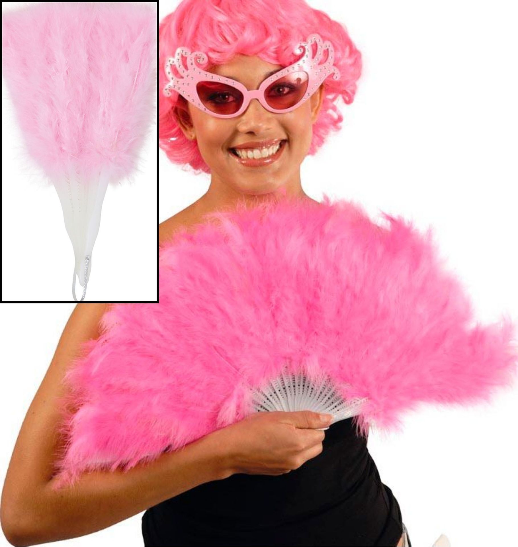 Waaier met Roze Veren