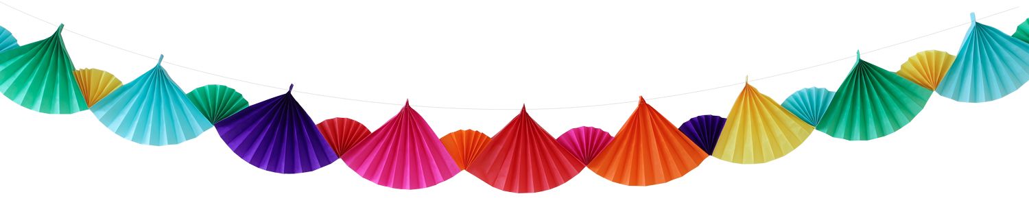 Waaier Slinger Gekleurd