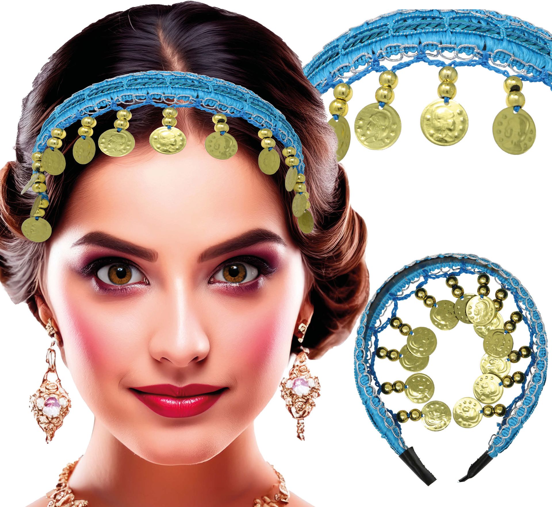 Waarzegster Hoofdband Lichtblauw