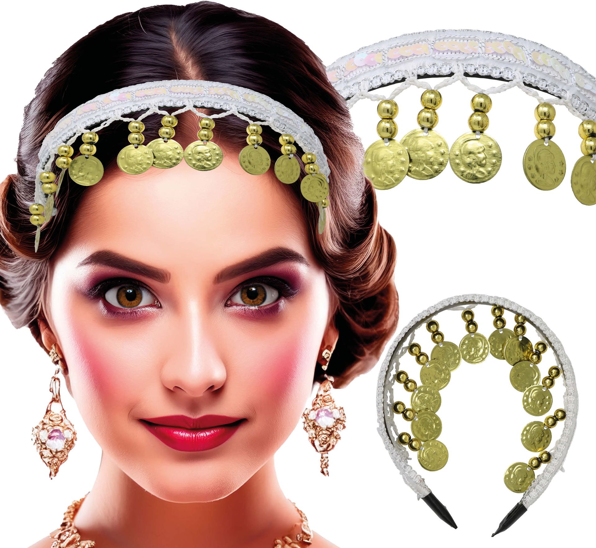 Waarzegster Hoofdband Wit