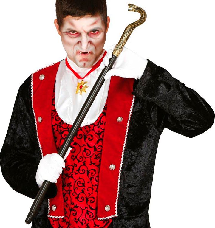 Wandelstok met Gouden Slang