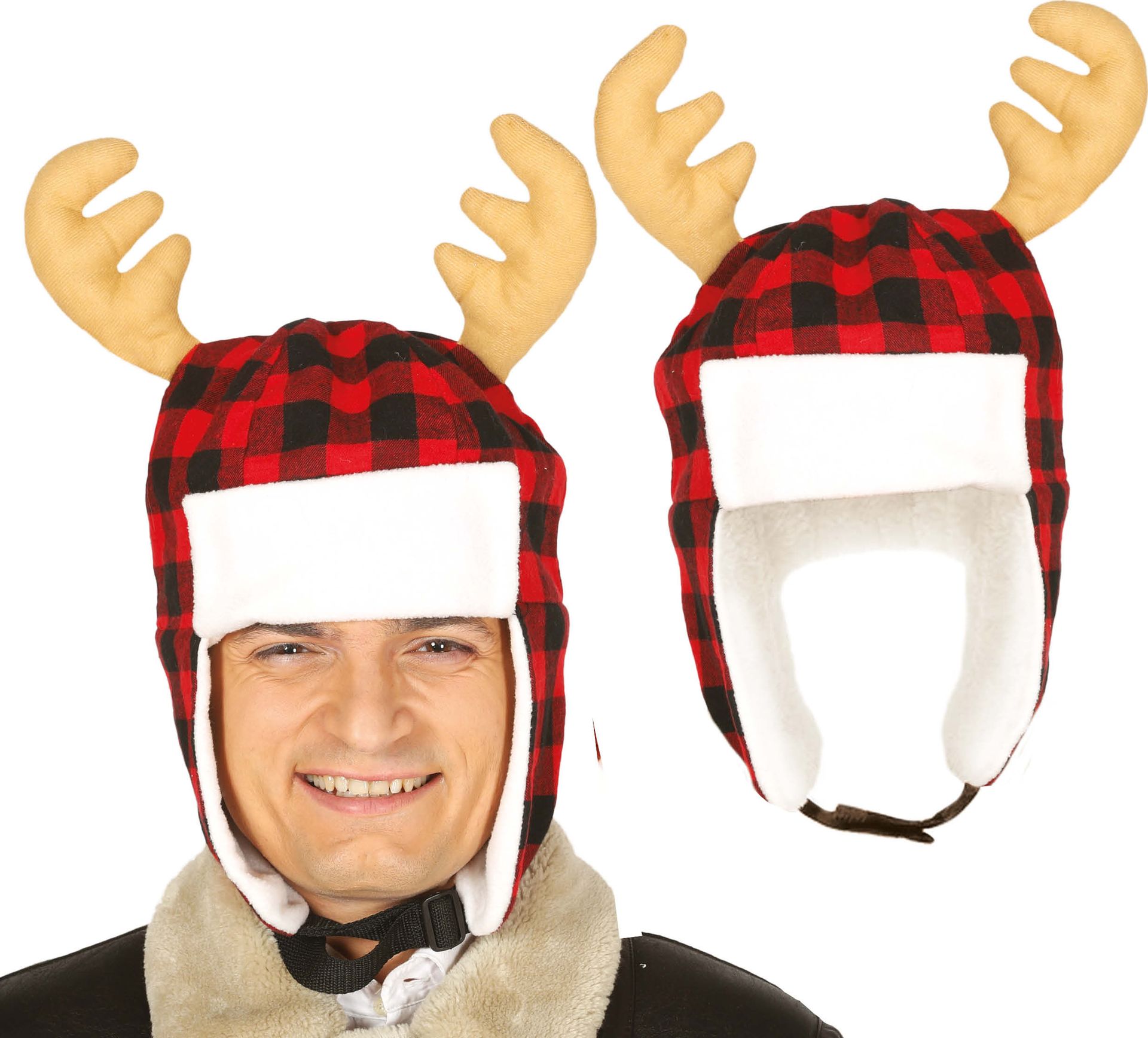 Warme Kerst Muts met Rendier Oren