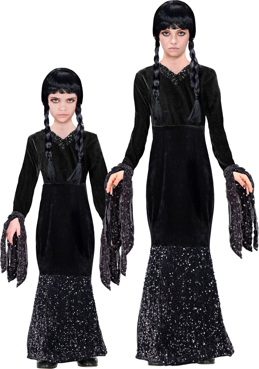 Wednesday Addams Family Jurk Meisjes Pailletten