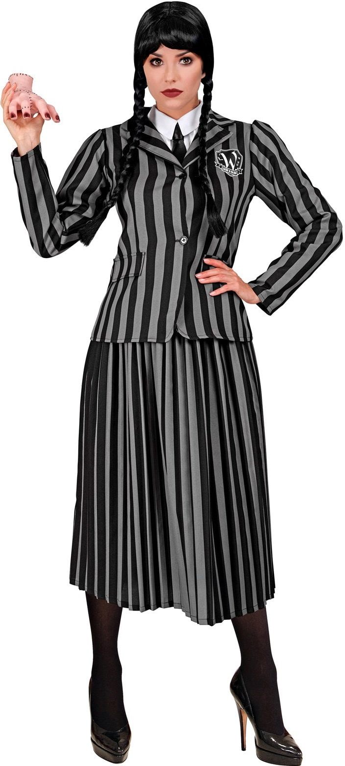 Wednesday Addams Kostuum Vrouwen Zwart Wit