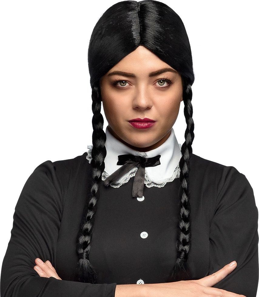 Wednesday Addams Vlechten Pruik