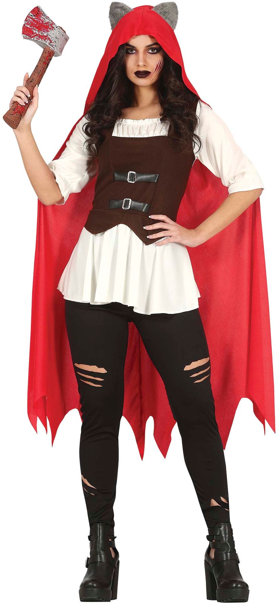 Weerwolf Roodkapje Kostuum Vrouw