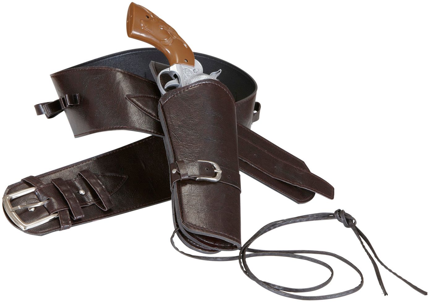 Western Riem met Holster Lederlook