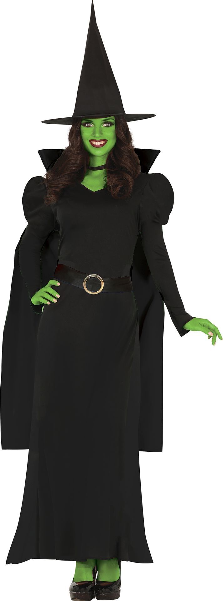 Wicked Heks Kostuum Dames Zwart Groen