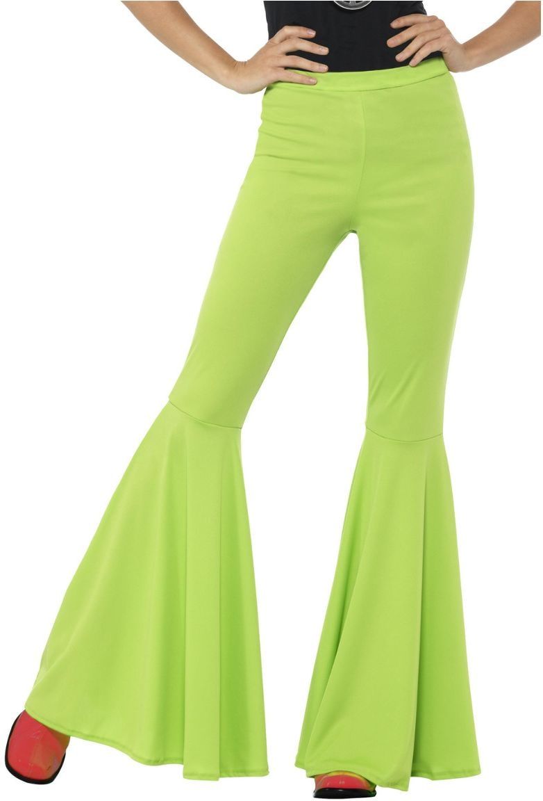 Wijde Dames Hippie Broek Groen