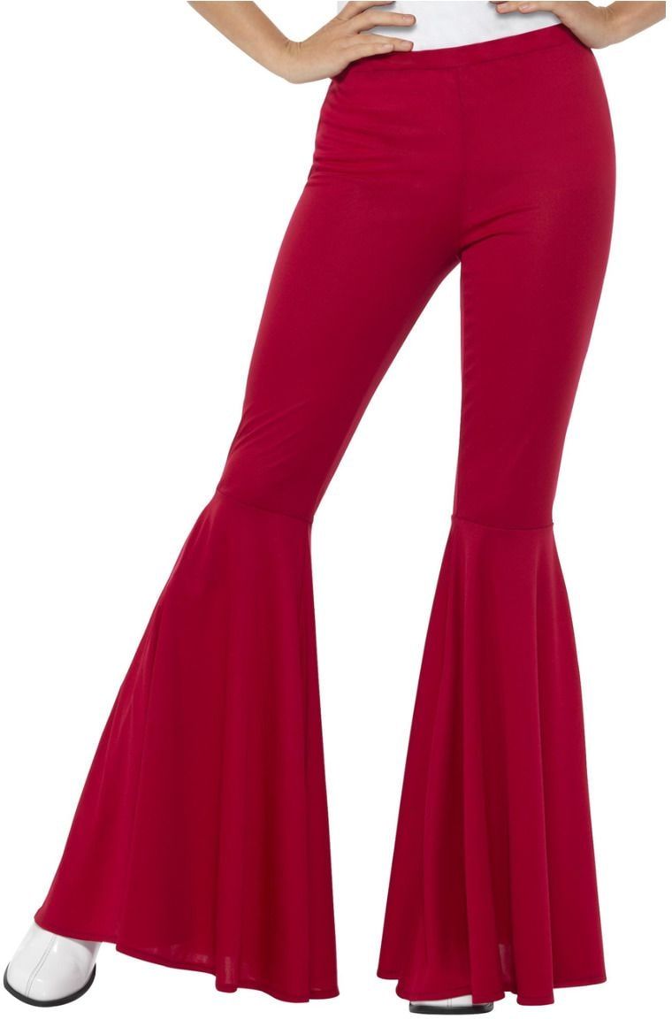 Wijde Dames Hippie Broek Rood