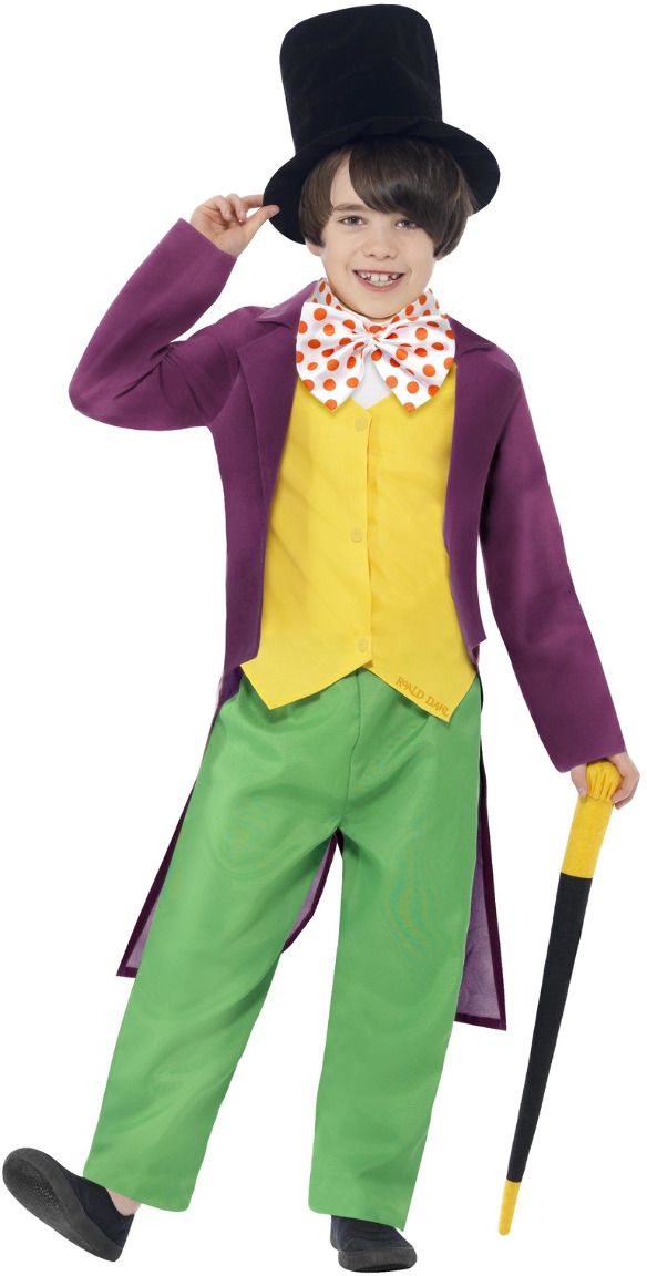 Willy Wonka Groen Gele Kostuum