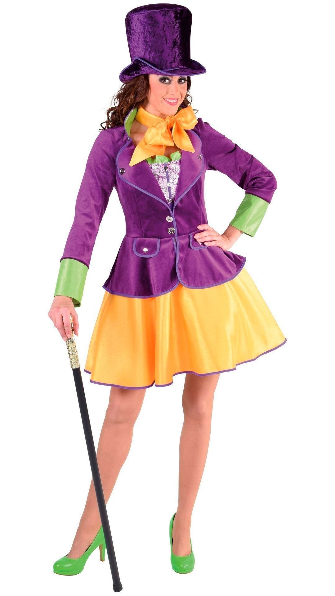 Willy Wonka Jurkje Paars Dames