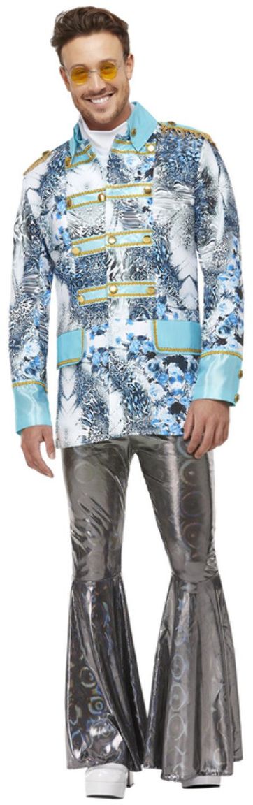 Wit Blauwe Heren Carnavalsjas