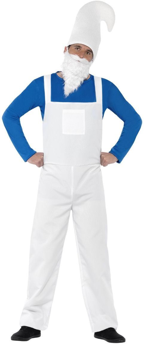 Wit Blauwe Kabouter Outfit