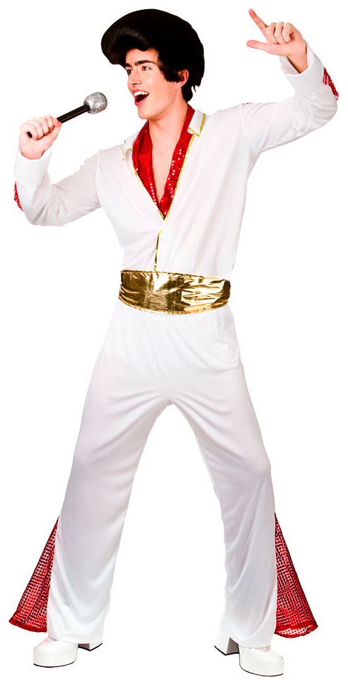 Wit Elvis kostuum