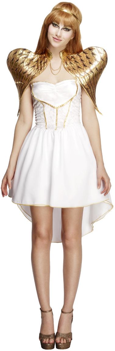 Wit Goude Engellen Kostuum