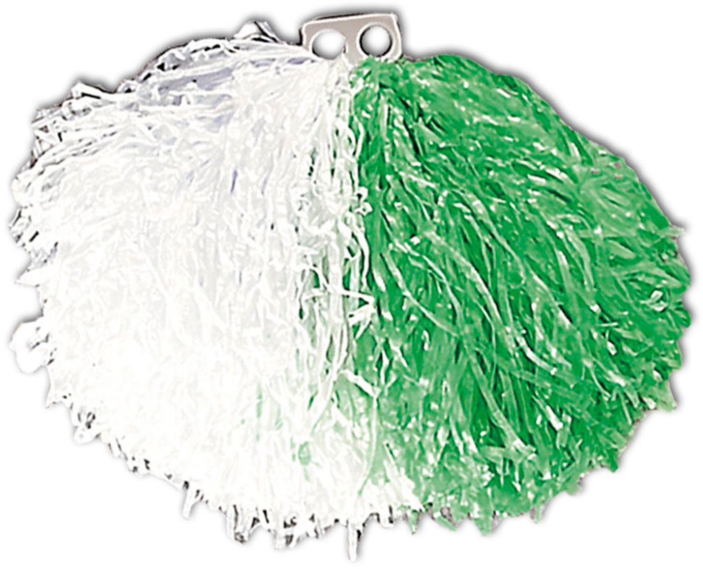 Wit Groene Cheerleader Pom Pom