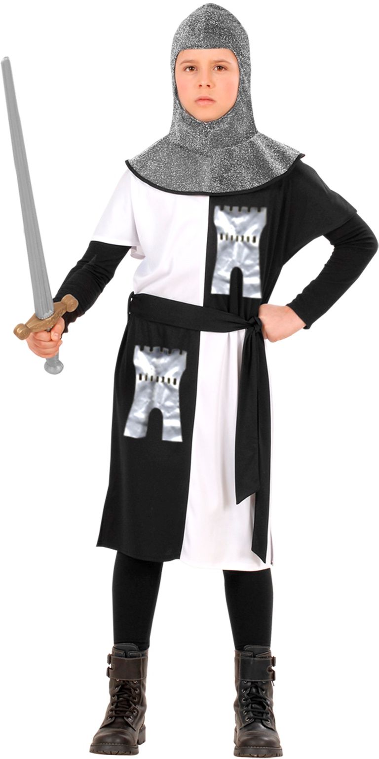Wit middeleeuws ridder kostuum kind