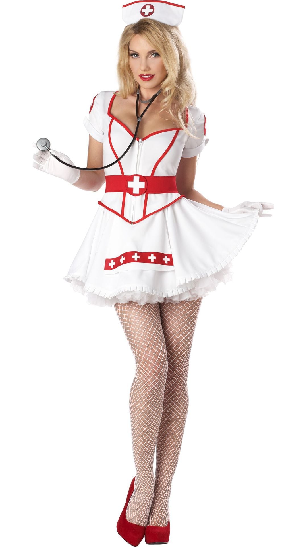 Wit Verpleegster Jurkje