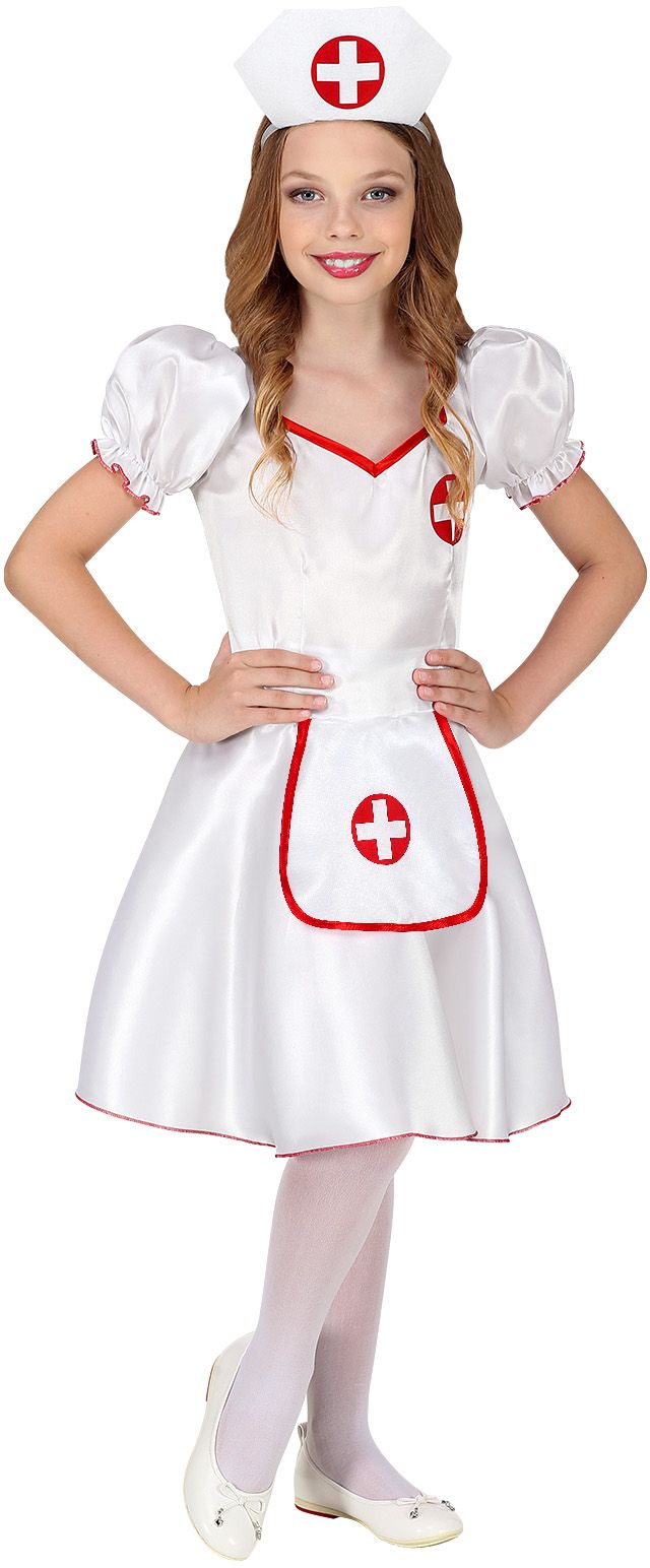 Wit Verpleegster Pakje Meisjes