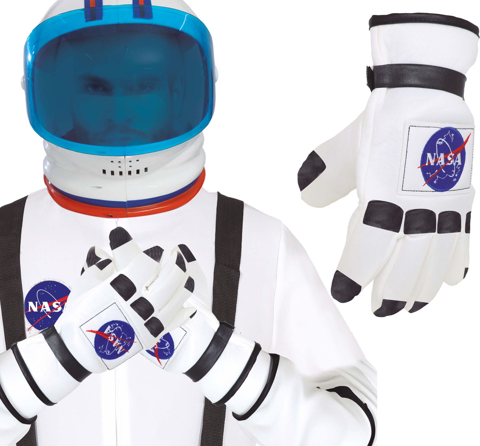 Witte Astronaut Handschoenen Volwassenen